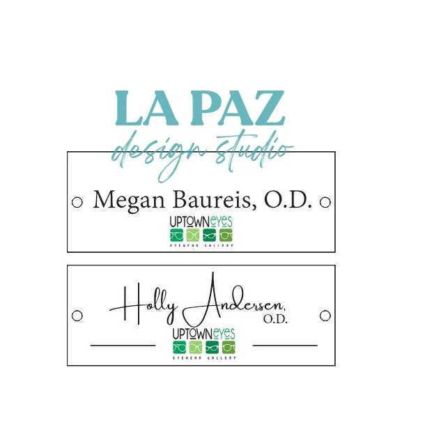 Custom Logo Acrylic Door Tag Plaque – Personalized Office & Business Sign