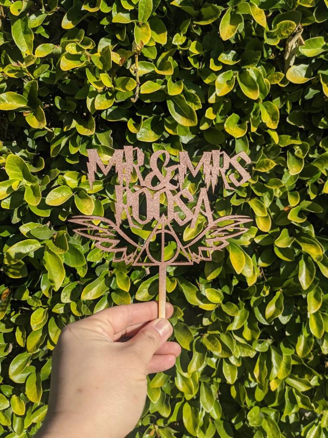 Mr and Mrs Wedding Cake Topper | Unique Wedding Cake Topper | Last Name Cake Topper | Inspired Style Cake Decorations