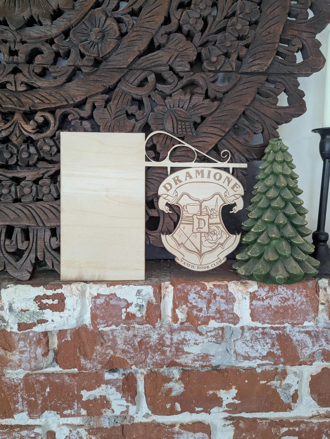 Dramione Fanfic Book Club Wood Sign – Bookish Decor for Bookshelves & Reading Nooks