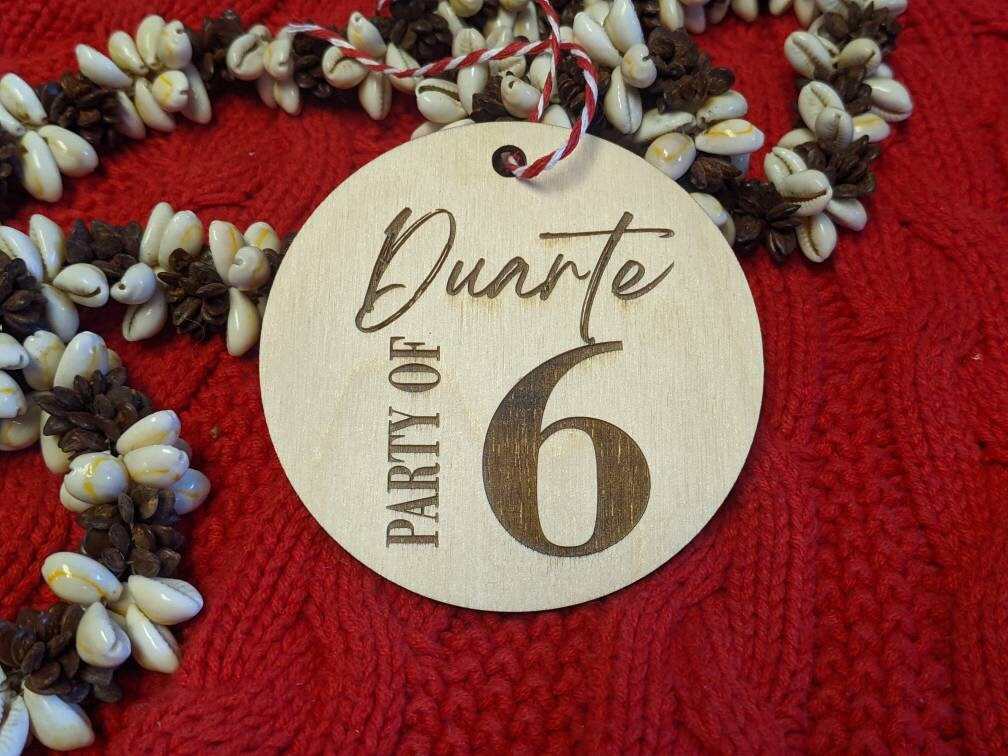 Party of (Number) Family Ornament – Personalized Last Name Christmas Decor