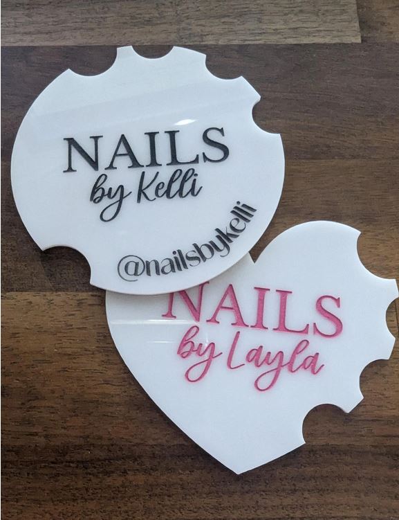 Personalized Nailfie Photo Prop – Custom Acrylic Display Disk