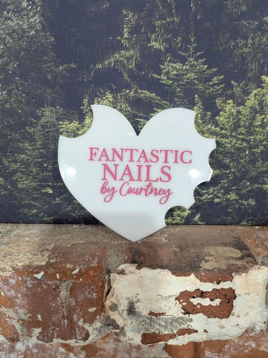 Personalized Nailfie Photo Prop – Custom Acrylic Display Disk