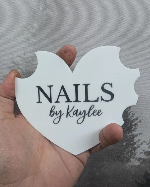 Personalized Nailfie Photo Prop – Custom Acrylic Display Disk