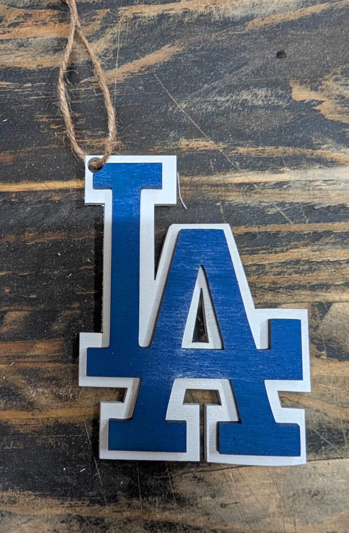 Los Angeles Monogram Wood Ornament – LA City Gift