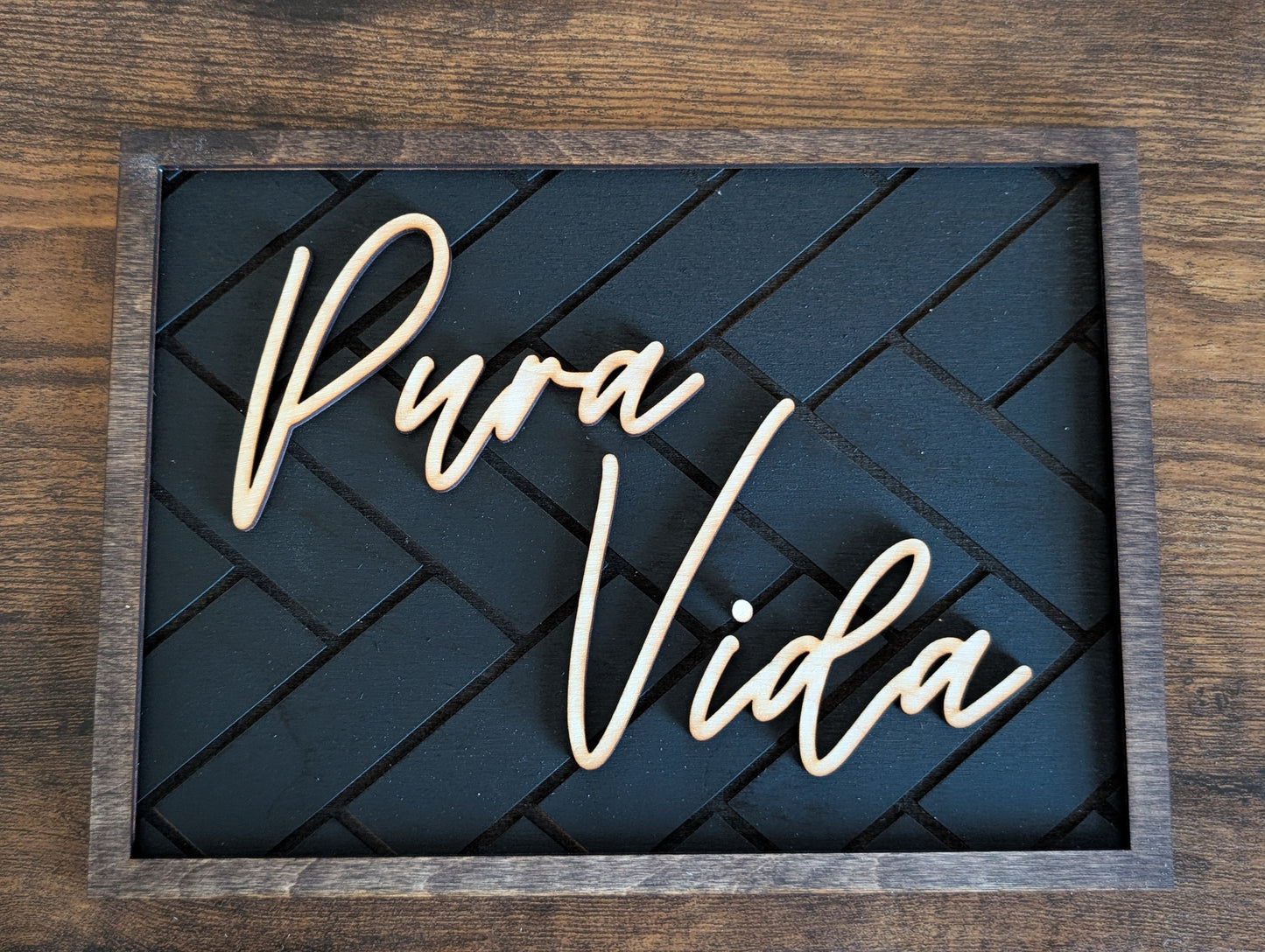 Pura Vida – Layered Wood Wall Art (3 Sizes)