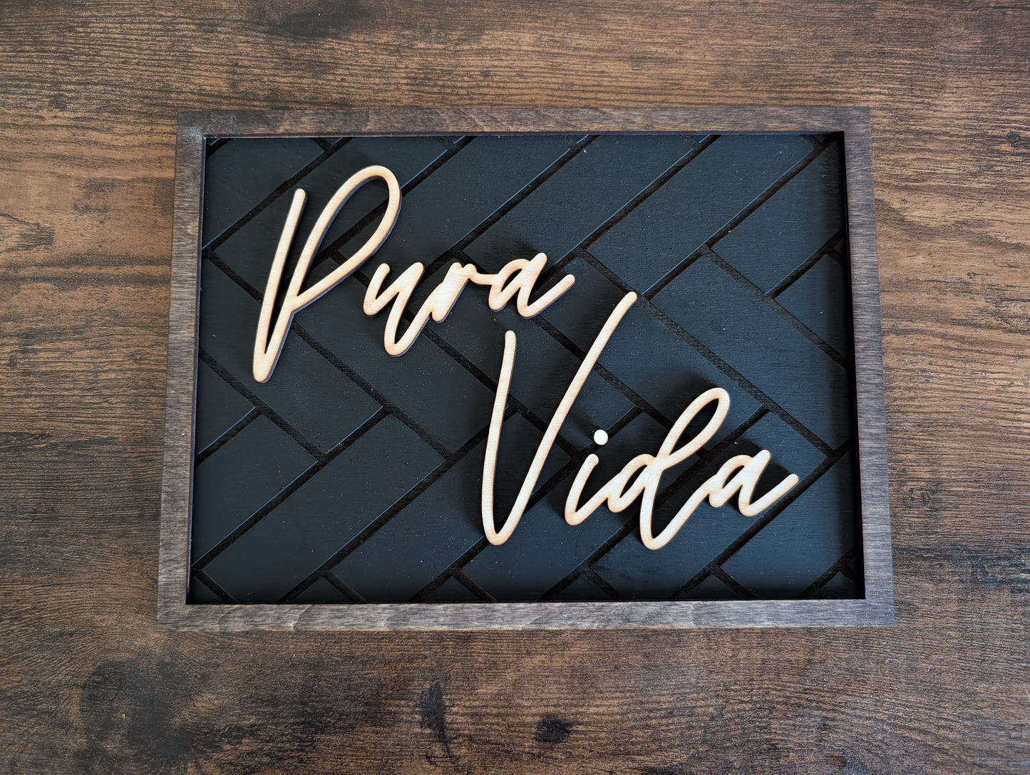 Pura Vida – Layered Wood Wall Art (3 Sizes)