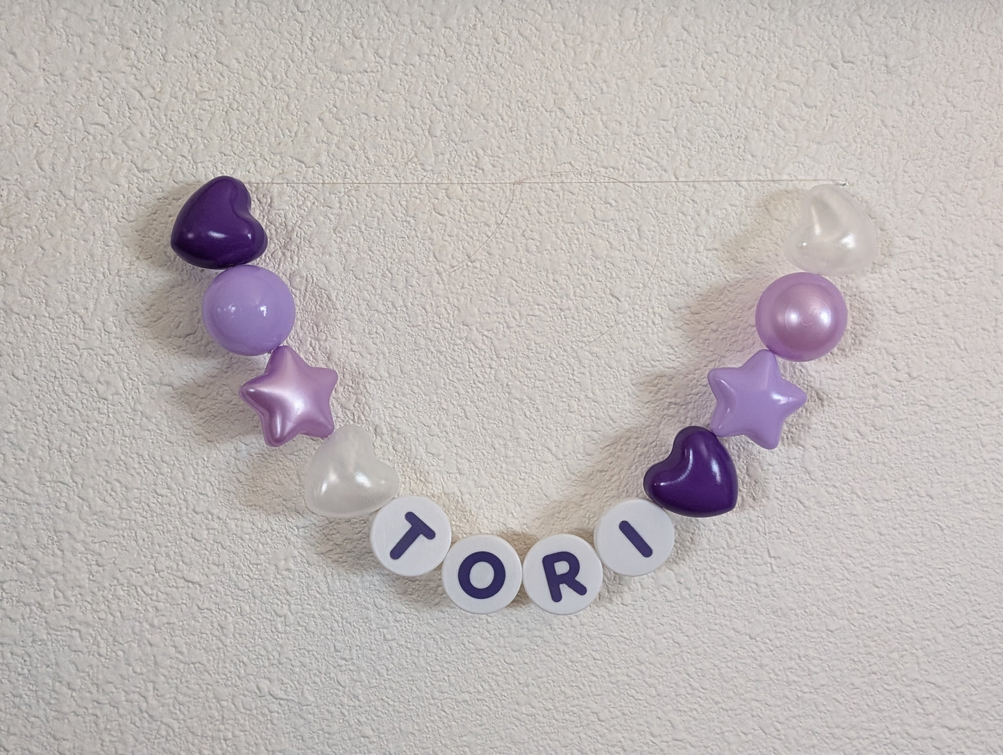 Oversized 3D Printed Friendship Charm Letter Bracelet Beads - DIY Custom Name Beads for Necklaces or Garland