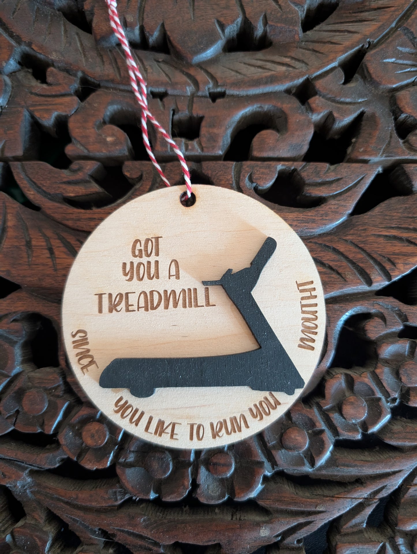 Funny Laser-Cut Ornaments – Spoon, Treadmill & Jumper Cables