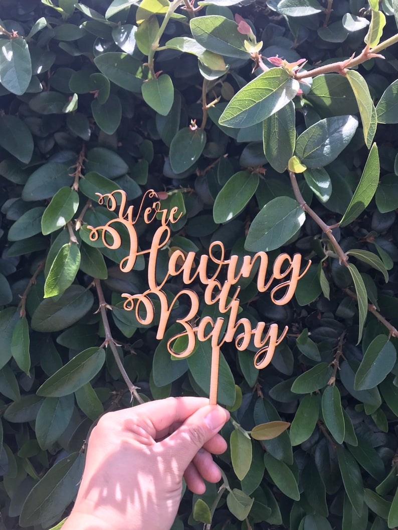 We're Having a Baby Cake Topper