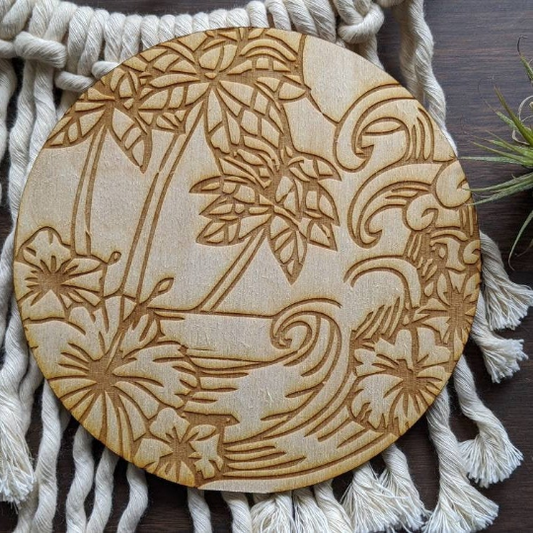 Hawaiian Tropics DIY Crafts Kids Activities Wood Coloring Book Craft