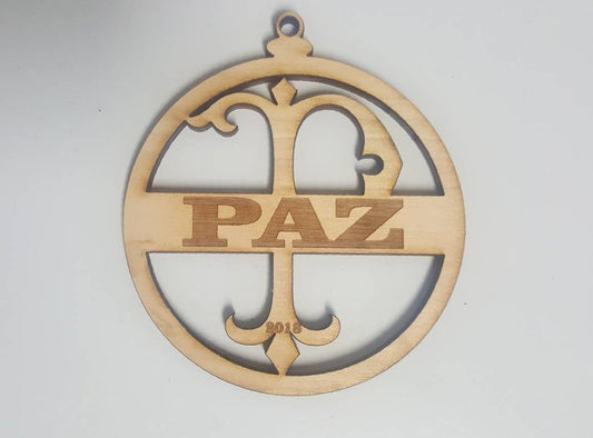 Personalized Christmas Tree Monogram Last Name and Year Custom Ornament Gift