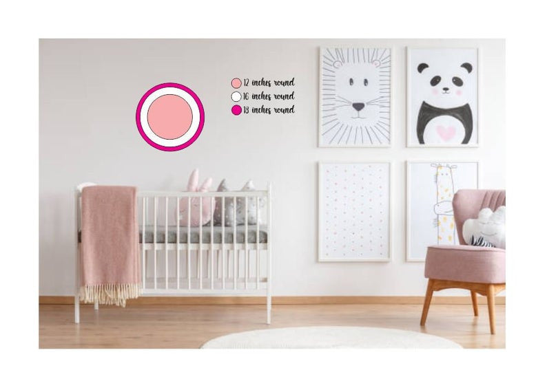 3D Personalized First And Last Name Plaque Round Sign