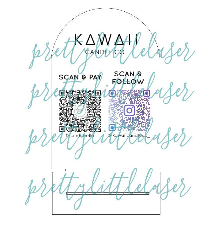 Personalized Logo Modern QR Code Sign Payment Wooden Natural Scan Code Payment Option for Show Fair Quick Payment Collector Scanner Code