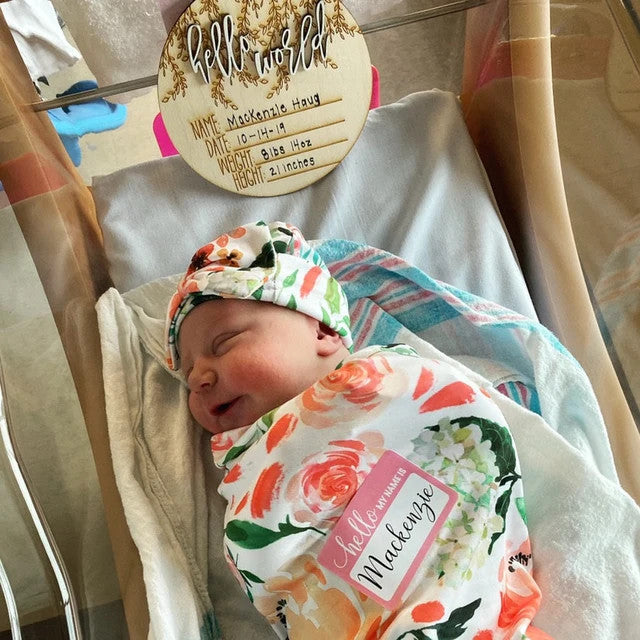 Hello Baby Birth Detail Hospital Sign