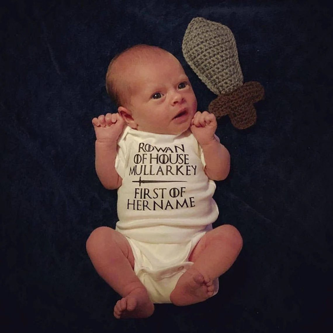 Baby Onesie Bodysuit Baby gift Baby shower Infant Baby Clothing Game of Thrones First of his Name House of GOT Coming Home Outfit