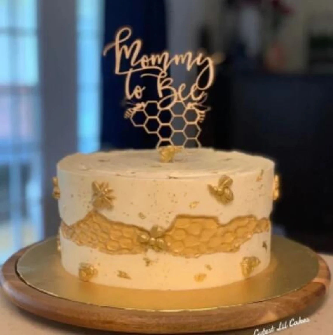 Mommy to Bee Cake Topper | Bumble Bee Name Baby Shower Cake Topper | Bee Party | Birthday | Bee Lover | Bee Day Topper | Honeybee