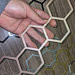 Wood or Metal Option Honeycomb Hanging Trellis Indoor Plant Support | Honey Comb Plant Support | Shelf Decoration Small Potted Plant Trellis