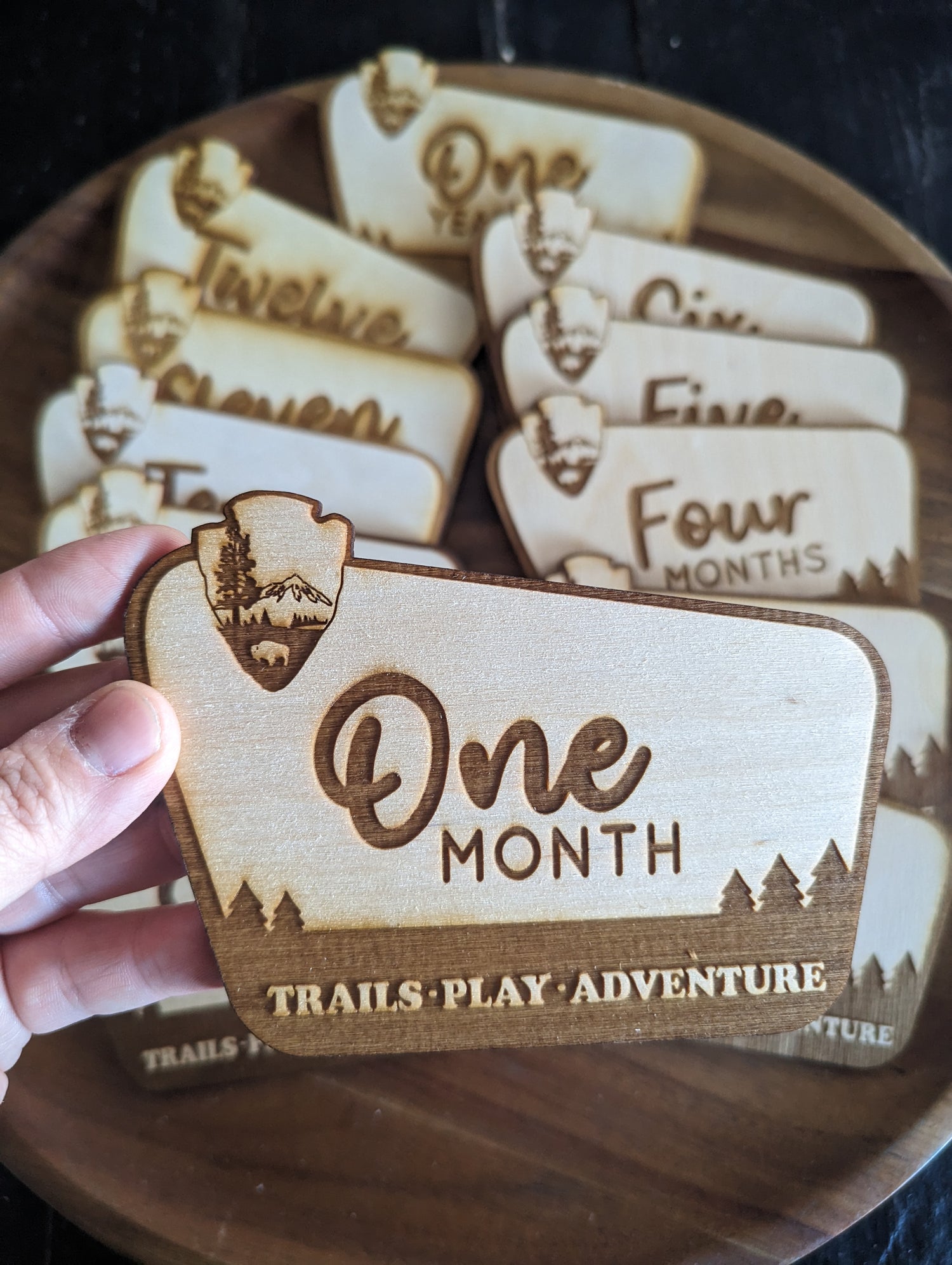 Baby Milestone Markers: Personalized Monthly Photo Props & Keepsakes