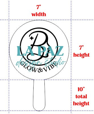 Custom Hand Mirror with Logo – Personalized Salon Mirror