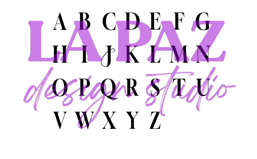 Custom Initials Monogram Sign Stencil | Acrylic Stencil | 10" Tall | Black, White, or Frosted