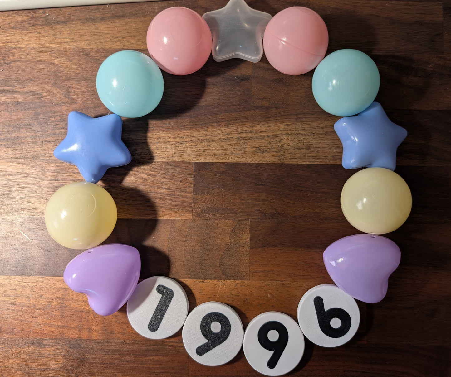 Oversized 3D Printed Letter Beads Banner | Custom Name Party Decor | Personalized Bead Garland