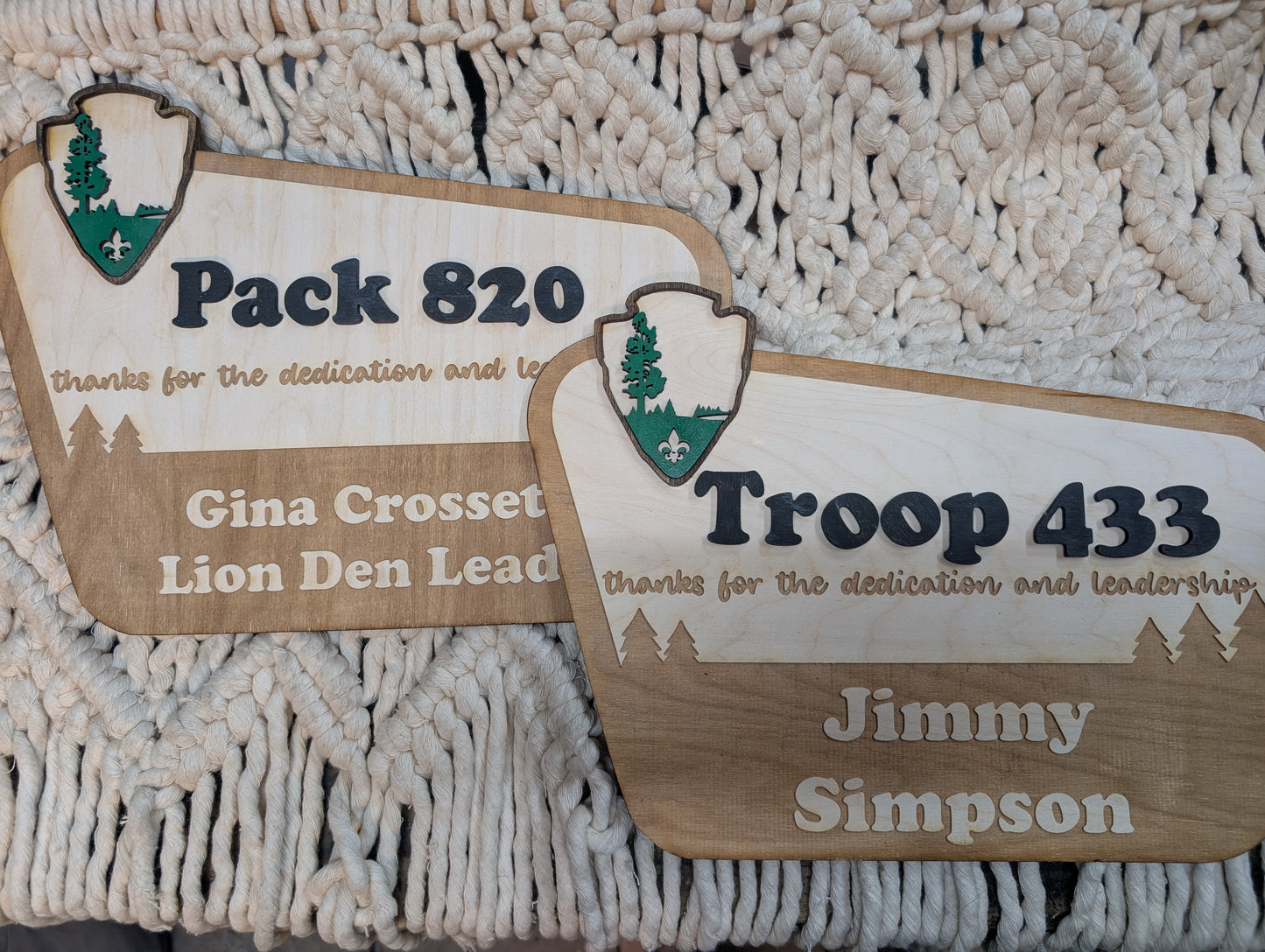 Personalized National Park Leader Sign – Troop/Pack Wall Decor