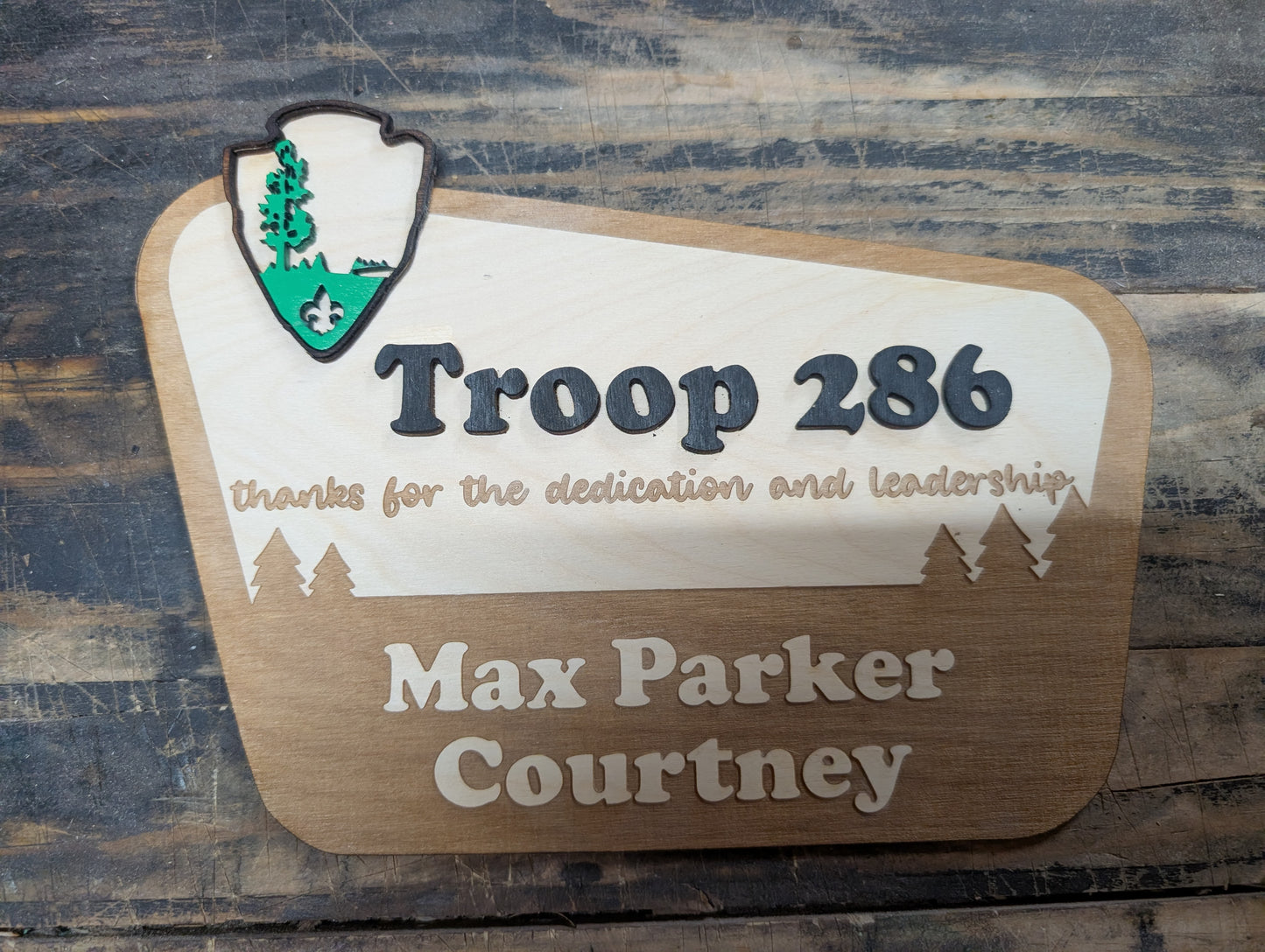 Personalized National Park Leader Sign – Troop/Pack Wall Decor
