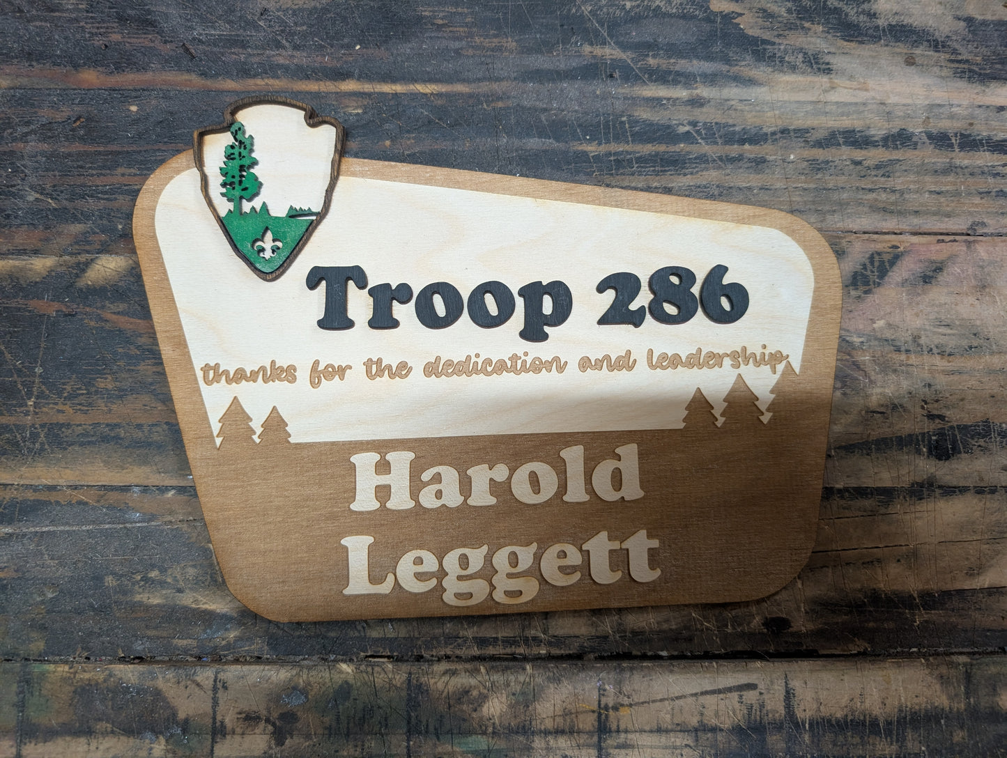 Personalized National Park Leader Sign – Troop/Pack Wall Decor
