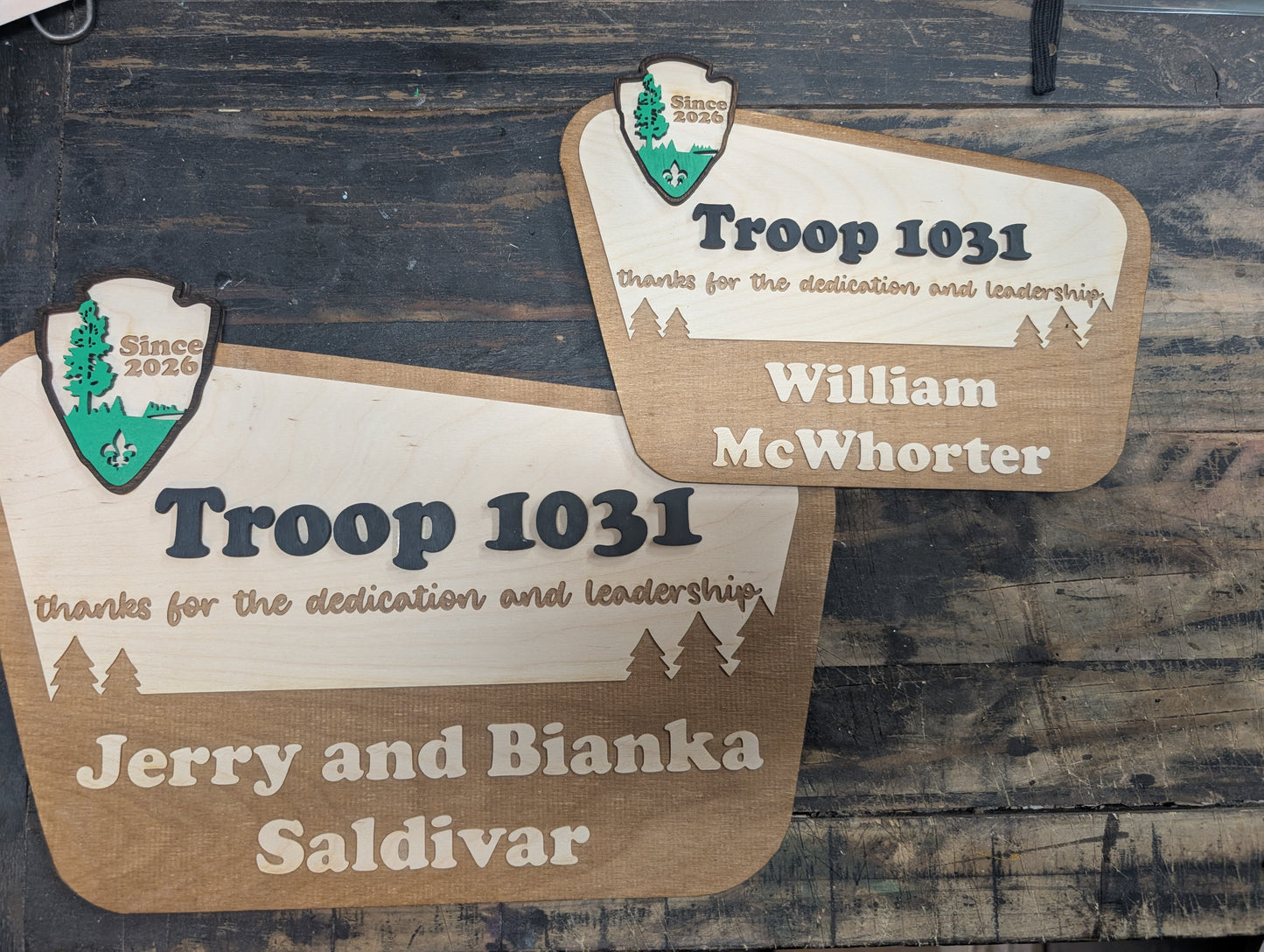 Personalized National Park Leader Sign – Troop/Pack Wall Decor