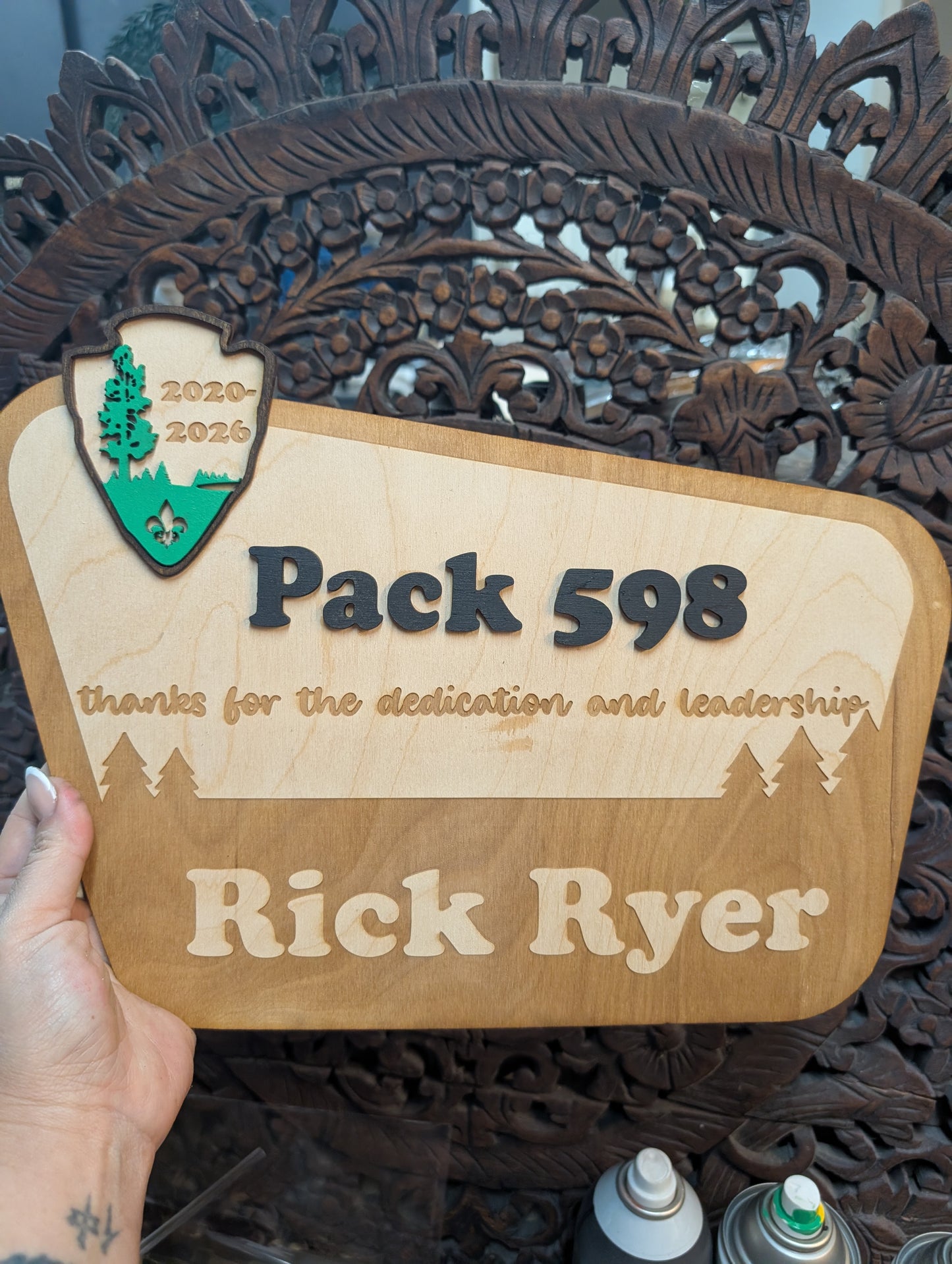 Personalized National Park Leader Sign – Troop/Pack Wall Decor