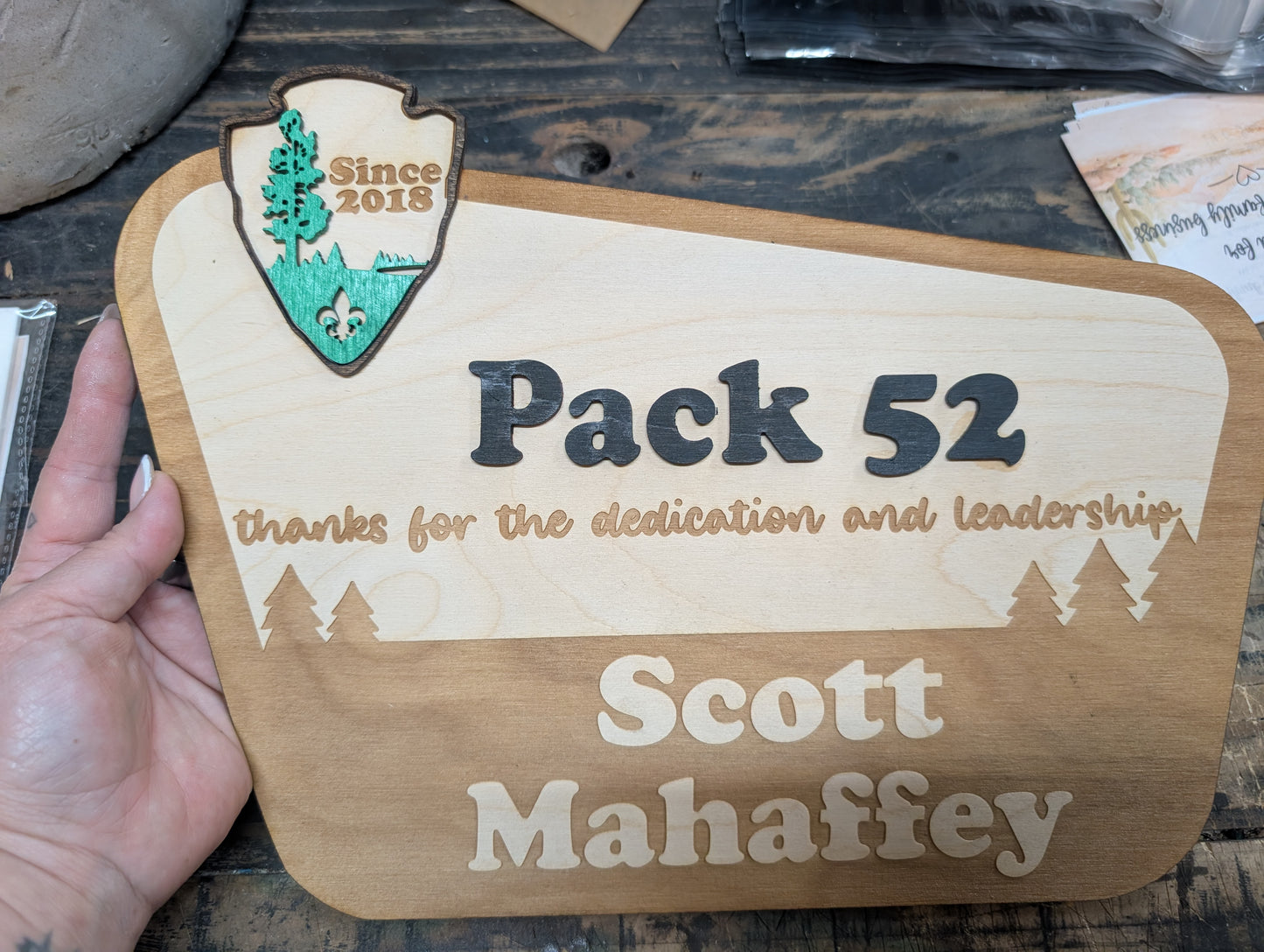Personalized National Park Leader Sign – Troop/Pack Wall Decor
