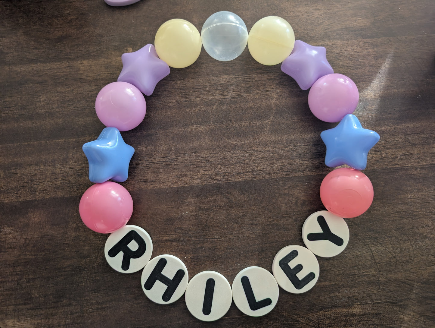 Oversized 3D Printed Letter Beads Banner | Custom Name Party Decor | Personalized Bead Garland