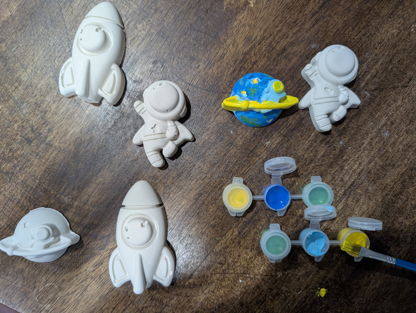 DIY Paint Kit for Kids | Plaster Painting Craft Kit | Gnome, Dinosaurs, Flowers, Space, Shells, Easter & More