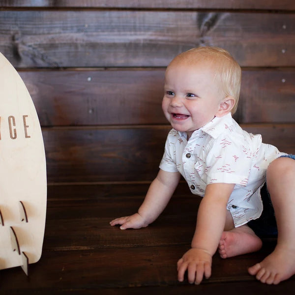 Custom Surfboard Sign | Surfer Life Party Décor – Laser Cut Birch