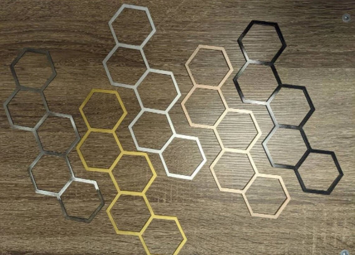 Honeycomb Hanging Trellis | Indoor Plant Support | Wood or Metal Wall Trellis Decor