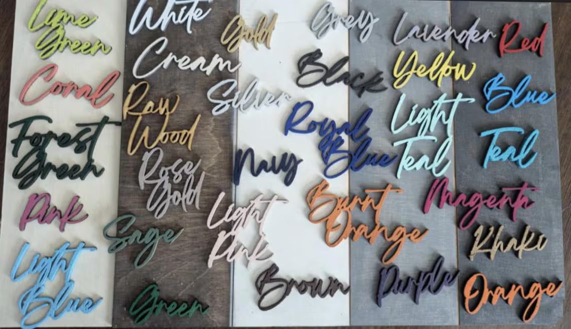 3D Wedding Guestbook Sign | Personalized Wooden Guest Book | Custom Last Name Round Sign