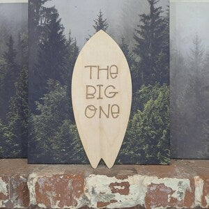 Custom Surfboard Name Sign | The Big One Beach Party Decor | Personalized Surf Nursery Wall Decor