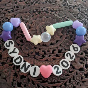 Oversized 3D Printed Letter Beads Banner | Custom Name Party Decor | Personalized Bead Garland