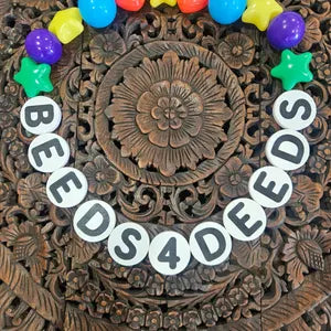 Oversized 3D Printed Letter Beads Banner | Custom Name Party Decor | Personalized Bead Garland