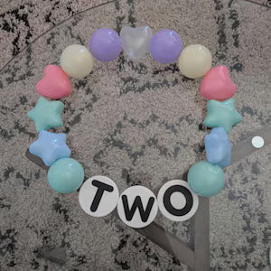 Oversized 3D Printed Letter Beads Banner | Custom Name Party Decor | Personalized Bead Garland