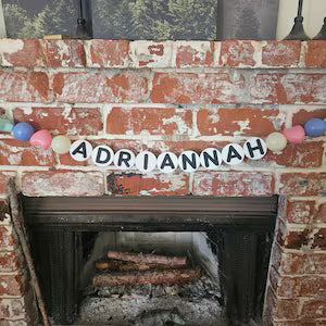 Oversized 3D Printed Letter Beads Banner | Custom Name Party Decor | Personalized Bead Garland