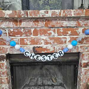 Oversized 3D Printed Letter Beads Banner | Custom Name Party Decor | Personalized Bead Garland