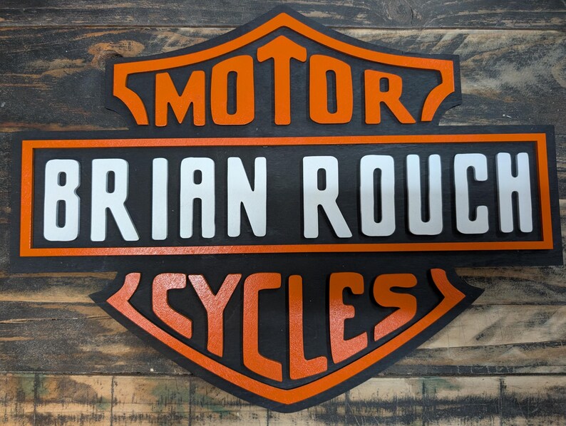 Personalized Family Motorcycles Wood Sign – 1/8″ Baltic Birch