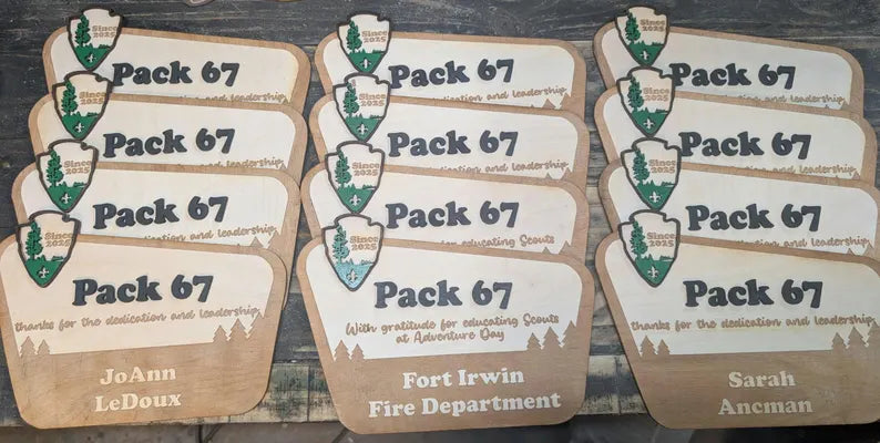 Personalized National Park Leader Sign – Troop/Pack Wall Decor