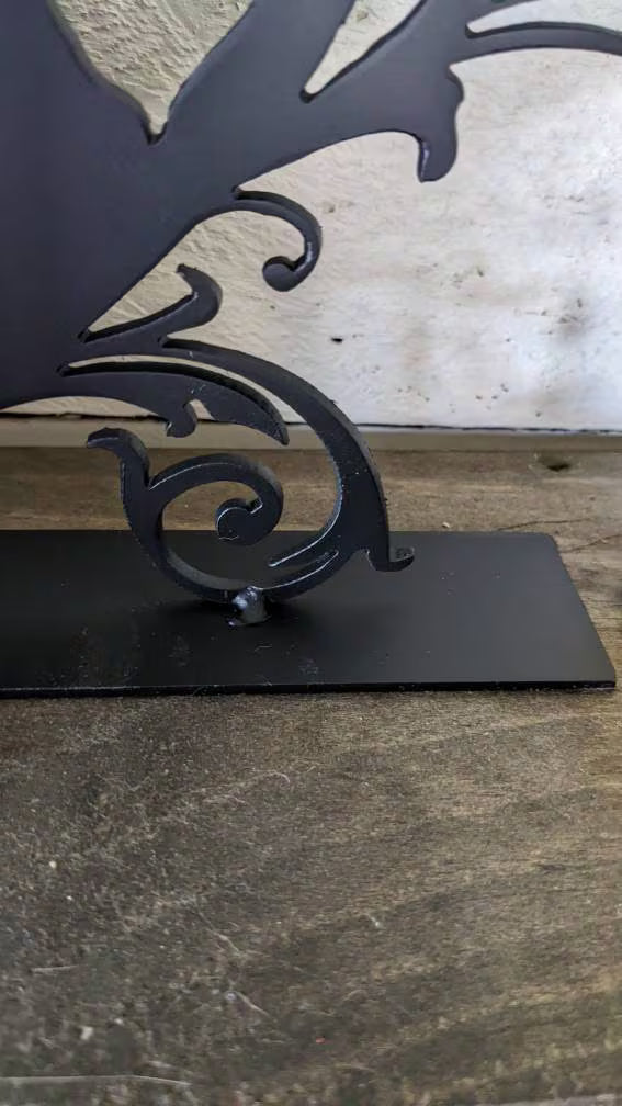 Personal Silhuoette Metal Bookend | 1 or Set of 2 | Personalized Bookends | Book Ends | Book Holder | Bookish | Gift for Book Lover Support | House Warming Gift
