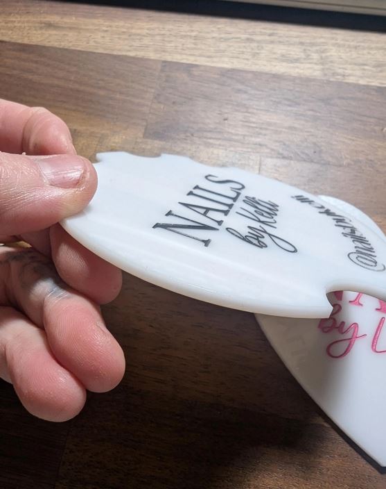 Personalized Nailfie Photo Prop – Custom Acrylic Display Disk