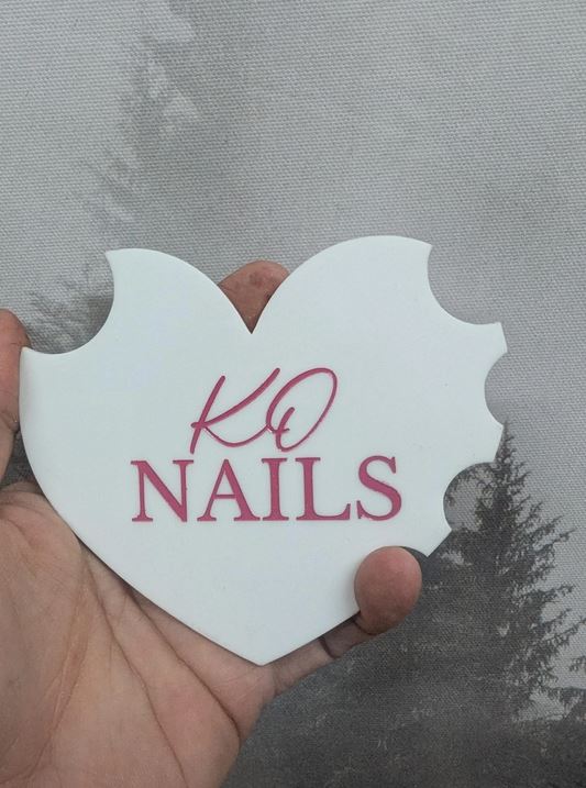 Personalized Nailfie Photo Prop – Custom Acrylic Display Disk