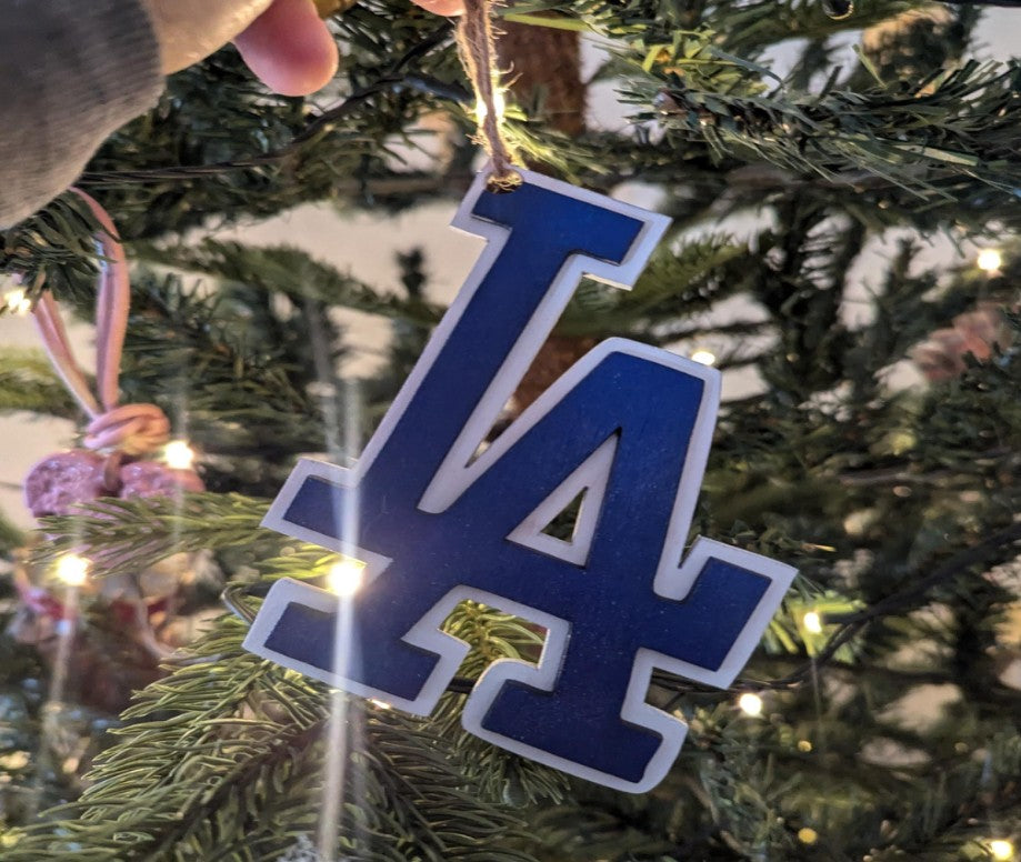 Los Angeles Monogram Wood Ornament – LA City Gift