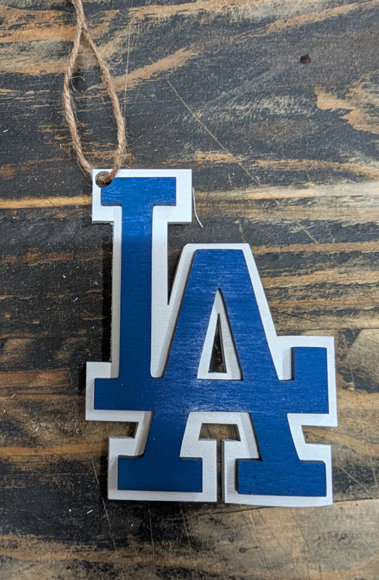 Los Angeles Monogram Wood Ornament – LA City Gift