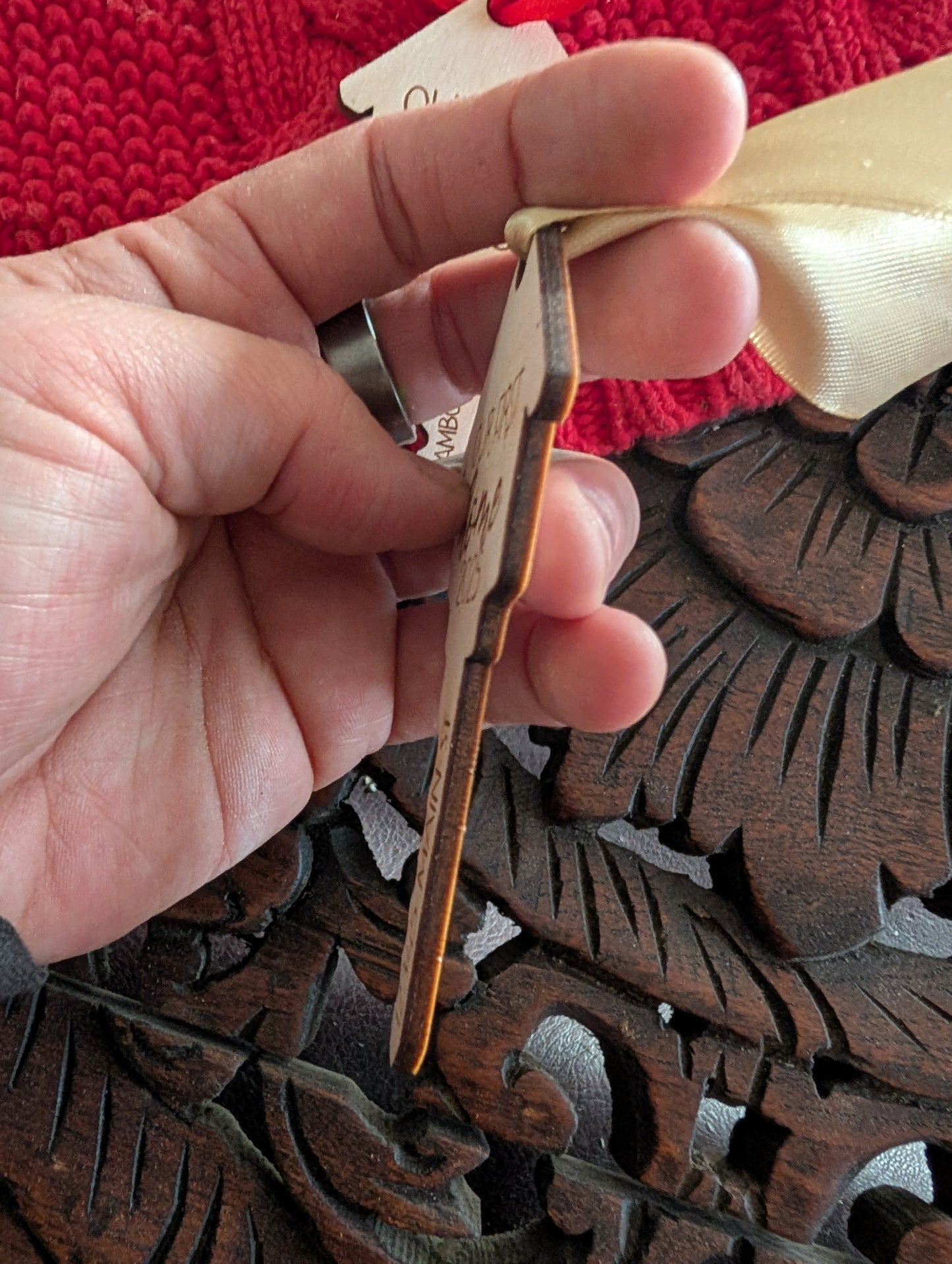 Our First Home Ornament 2025 – Personalized Key Ornament with Custom Address